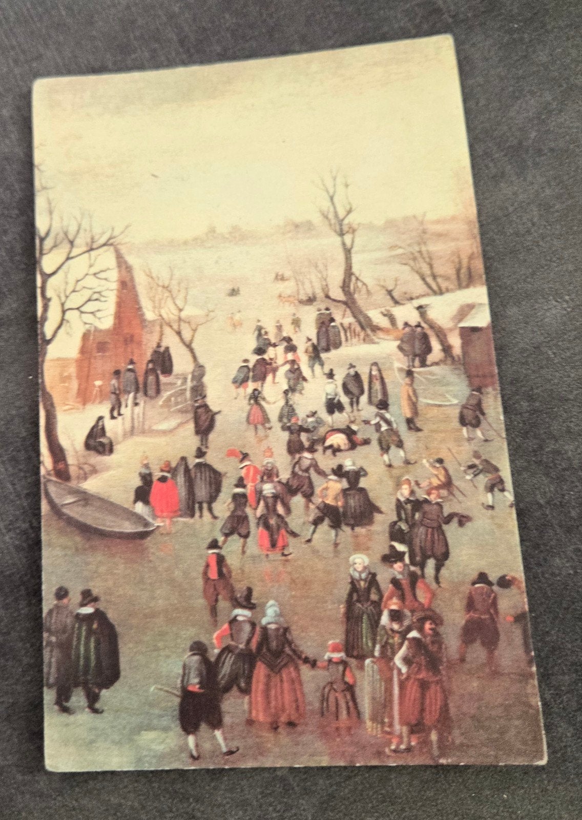 Oude ansichtkaart: Winterlandschap Hendrick Avercamp (1959), Verzenden, 1940 tot 1960, Gelopen, Feest(dag)
