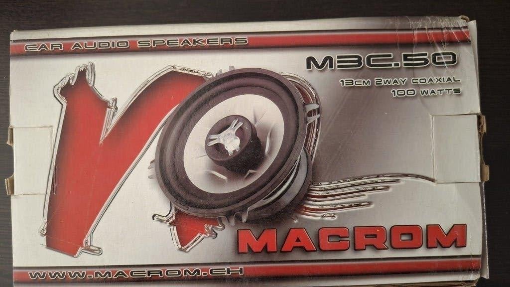 Macrom M3C.50 speakers 13cm 2-weg 100Watt max, Nieuw, Ophalen of Verzenden, Info@macrom.it, Via G. di Vittorio, 7/33 Rho (MI)