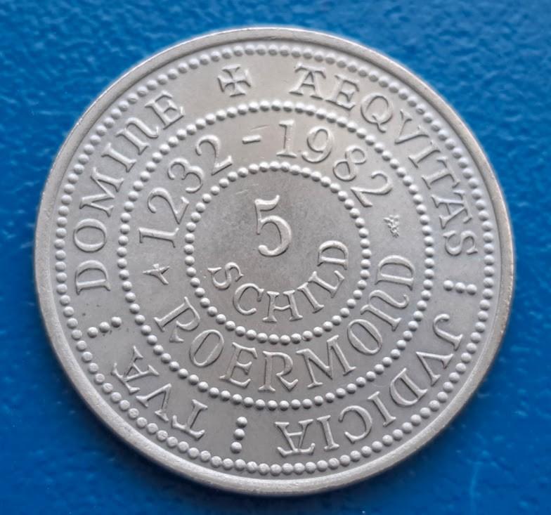 Roermond 5 Schild - 1982, Postzegels en Munten, Penningen en Medailles, Verzenden, Overige materialen, Nederland