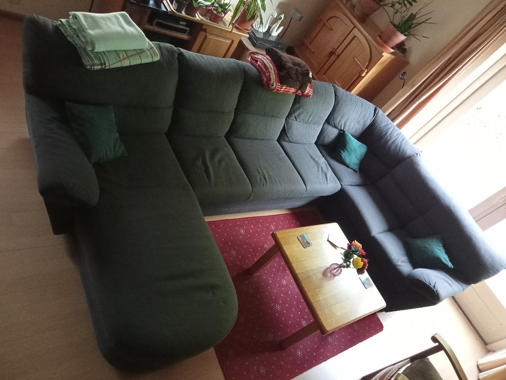 bankstel 9 zits, Huis en Inrichting, Banken | Bankstellen, Ophalen, Gebruikt, Overige maten, Hoekbank