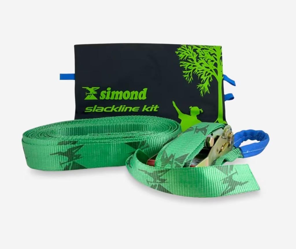 Decathlon Slackline 15m - With protection felts - Almost new, Ophalen, Nieuw