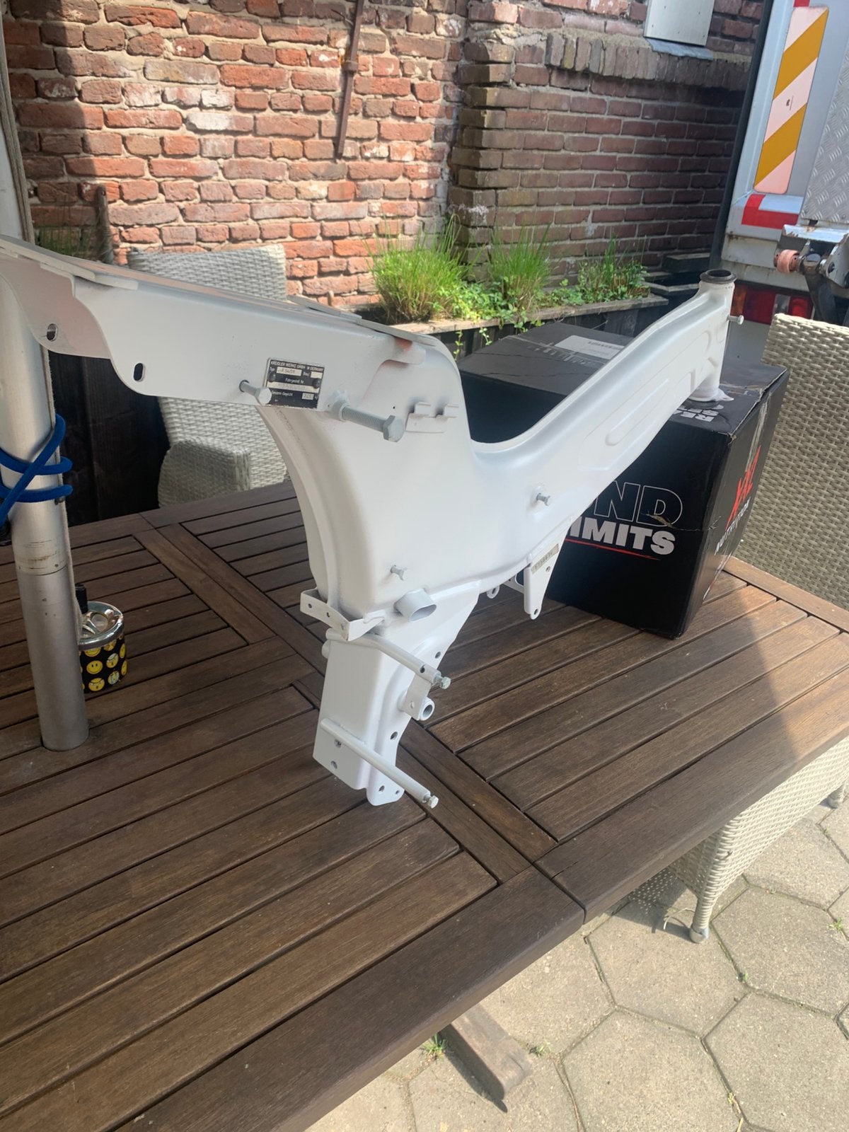 Mooi recht onverprust RS 1975 motor frame met motor kenteken, Ophalen of Verzenden, Zo goed als nieuw, Frame