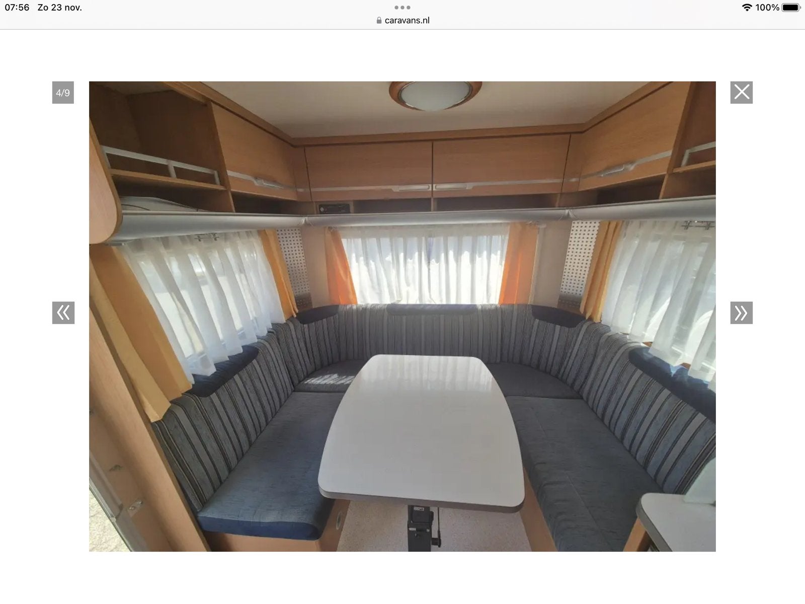 Wilk met Rondzit en aparte bedden en Satellietschotel, Caravans en Kamperen, Caravans, Ringverwarming, 2 aparte bedden, Rondzit