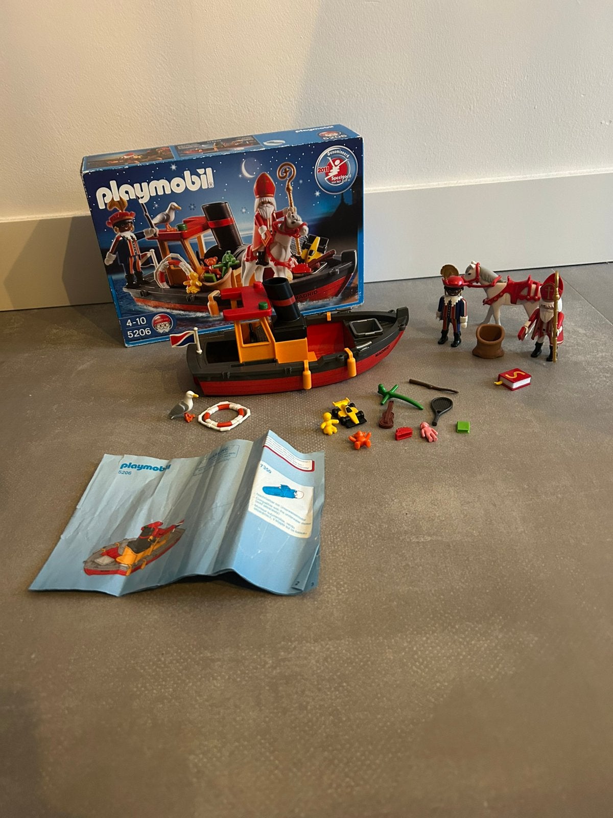 Sinterklaas, Piet, de stoomboot en verschillende accessoires, Kinderen en Baby's, Ophalen of Verzenden, Zo goed als nieuw, Complete set
