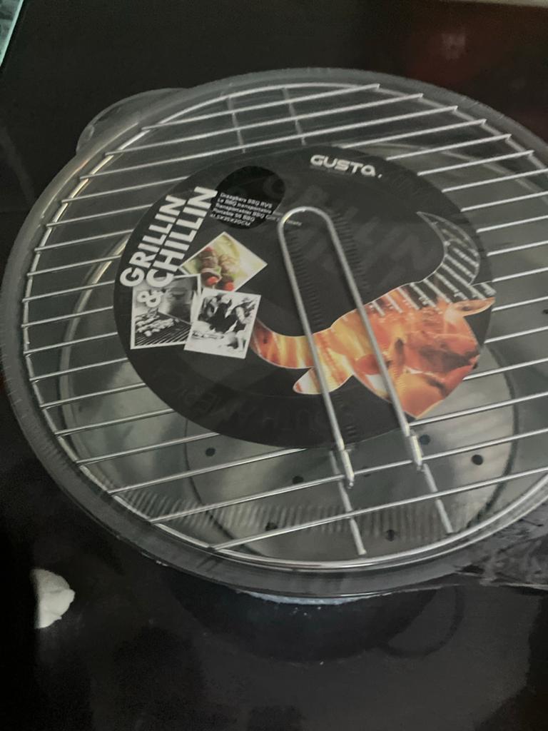 Gusto Grillin' & Chillin' Draagbare BBQ RVS, Ophalen of Verzenden, Zo goed als nieuw