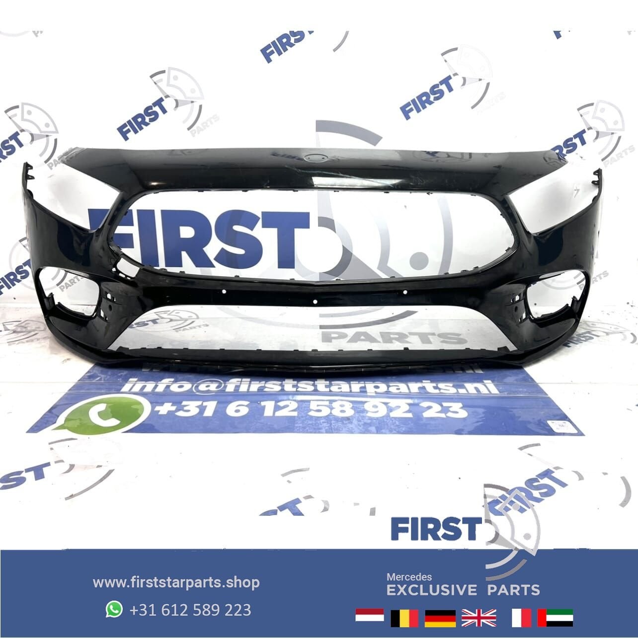 W177 AMG VOORBUMPER A35 Mercedes A Klasse 2018-2024 ZWART OR, Gebruikt, -, Voor, Ophalen of Verzenden
