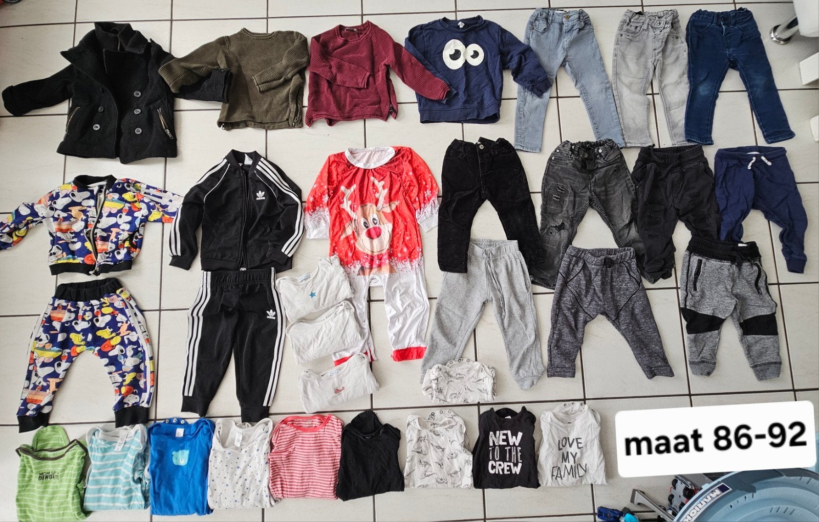 Winter kledingpakket jongens maat 86-92 peuter. Jas Broeken., Ophalen of Verzenden, Maat 92