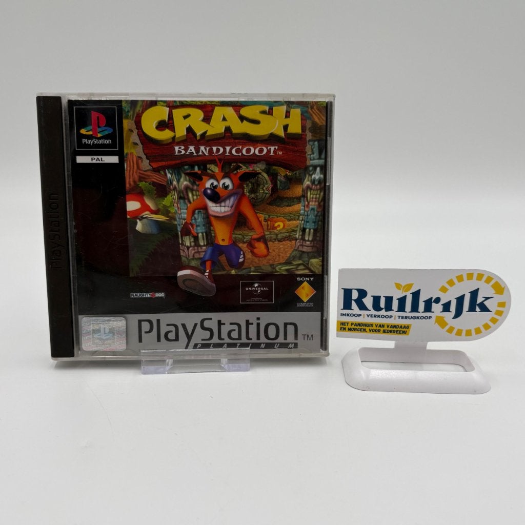 CRASH Bandicoot - Sony Playstation 1 game, Spelcomputers en Games, Games | Sony PlayStation 1, Sony, Zo goed als nieuw, Support@sony.com