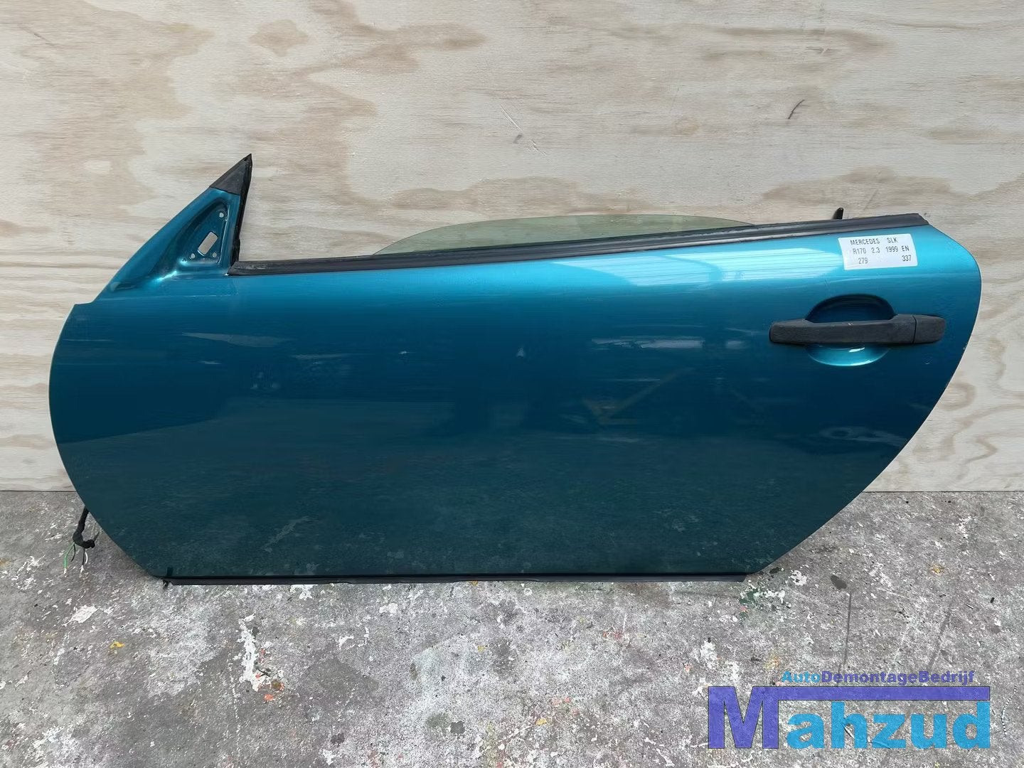 MERCEDES SLK R170 groen 279 links voor deur 1996-2000, Gebruikt, Mercedes-Benz AG, Deur, Mercedes-Benz