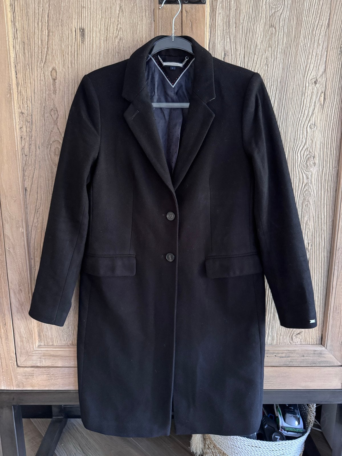 Tommy Hilfiger Dames Jas - Zwart M, Ophalen of Verzenden, Zo goed als nieuw, Maat 38/40 (M), Zwart