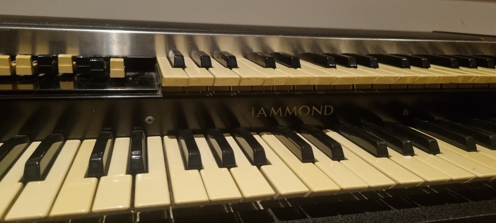 Hammond Orgel L100P met Macsound SC 250 Reverb Versterker, Ophalen, Gebruikt, 2 klavieren, Orgel