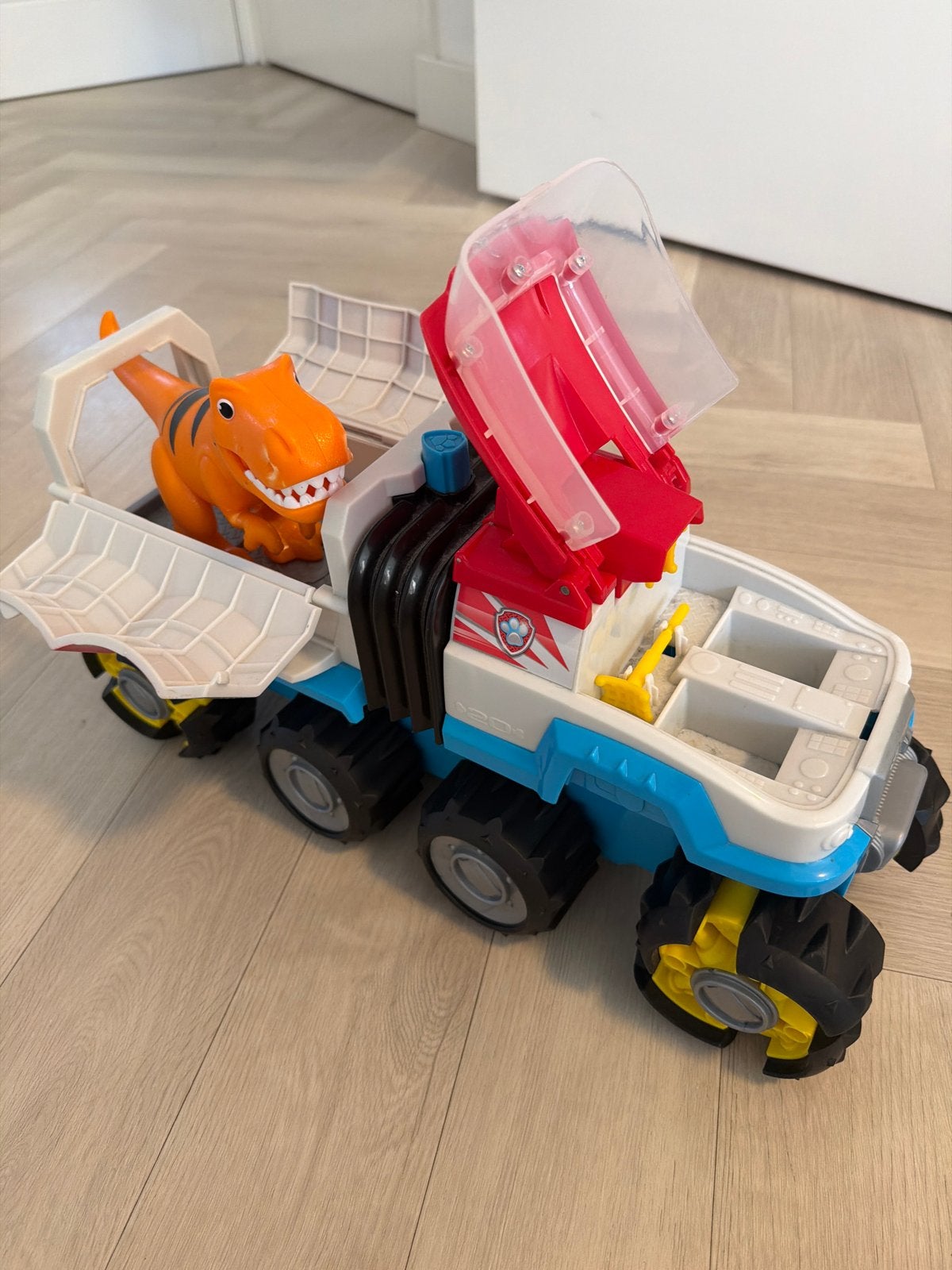 Paw Patrol Dino Patroller met T-Rex, Ophalen of Verzenden, Zo goed als nieuw