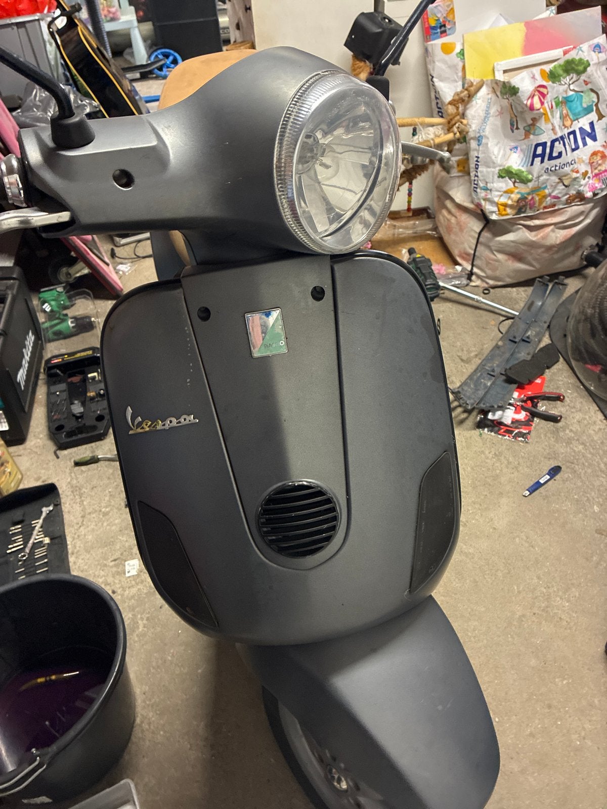 Vespa LX 25 2010 2-takt - BLOK KAPOT MET SLEUTEL, Ophalen, Tweetakt, Gebruikt, Vespa LX