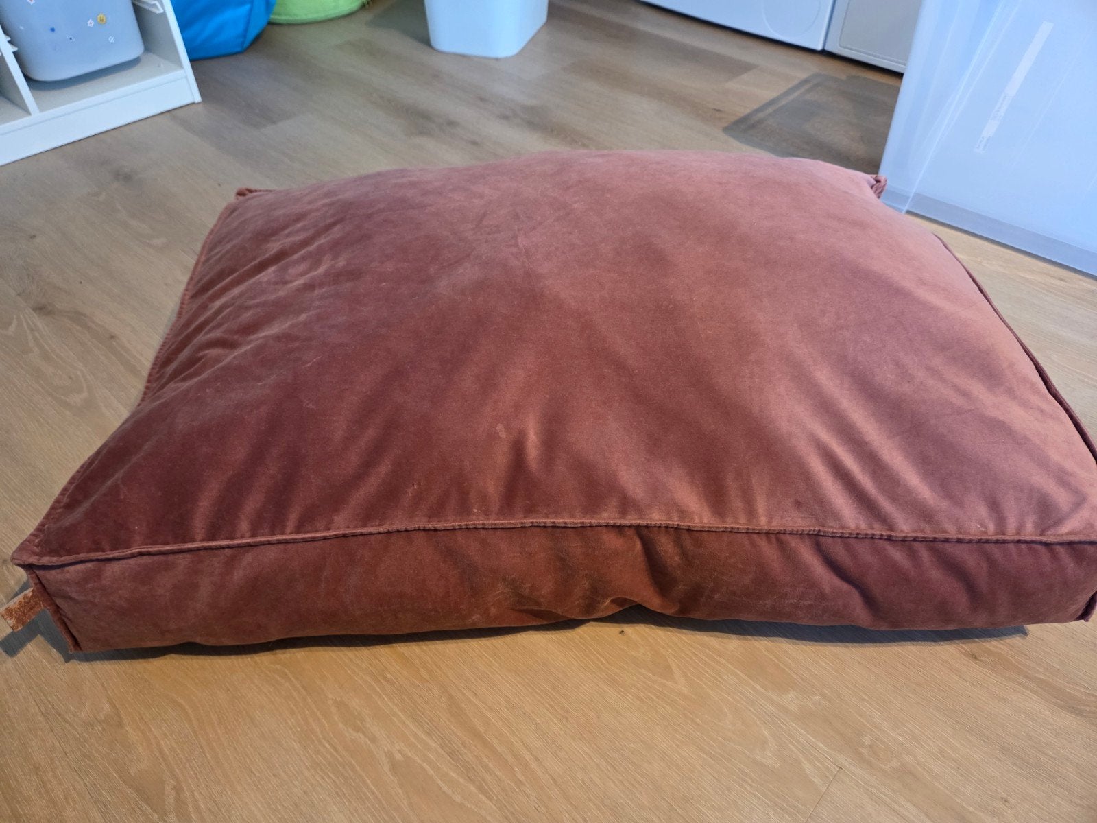 Hondenkussen oud roze 89x67x13cm, Dieren en Toebehoren, Designed by Lotte, Ophalen of Verzenden, Gebruikt