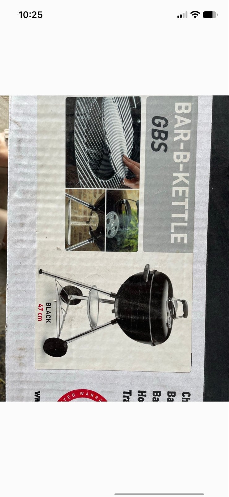 Weber Bar-B-Kettle GBS Houtskoolbarbecue 47 cm, Ophalen of Verzenden, Nieuw