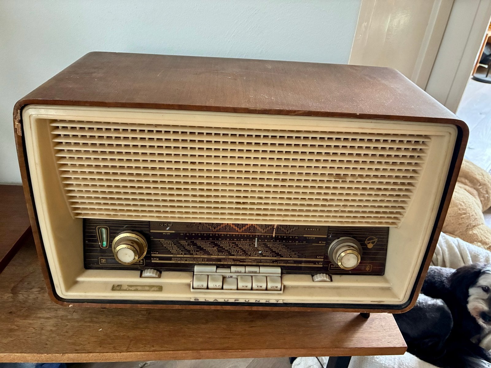 Retro Blaupunkt radio - werkend, mist antenne aansluiting, Ophalen, Gebruikt, Radio