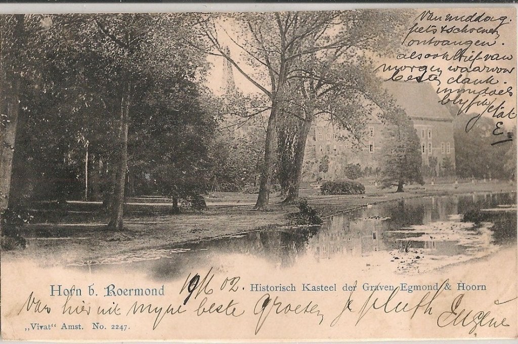 Horn b roermond, Verzamelen, Ansichtkaarten | Nederland, Verzenden, Voor 1920, Gelopen, Limburg