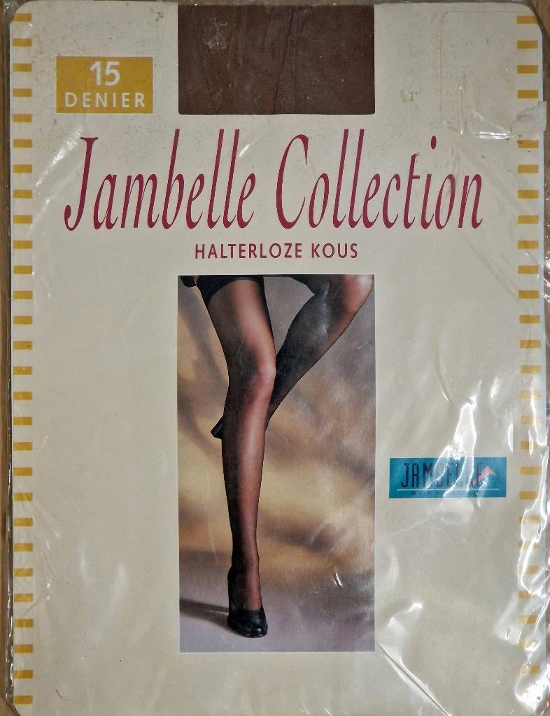 Jambelle halterloze kousen, dune (bruin), medium, Overige typen, Nieuw, Ophalen of Verzenden, Maat 39 t/m 42