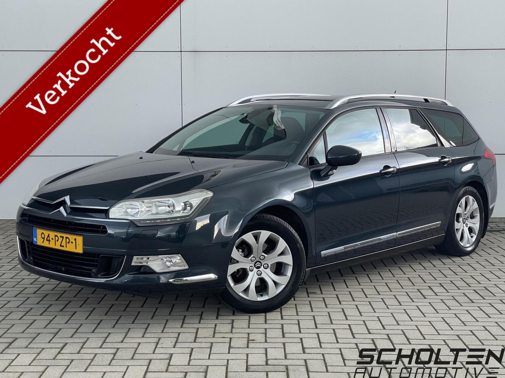 Citroen C5 Tourer 1.6 THP Business Automaat Trekhaak Pano Na, Auto's, Euro 5, Gebruikt, Zwart, Blauw