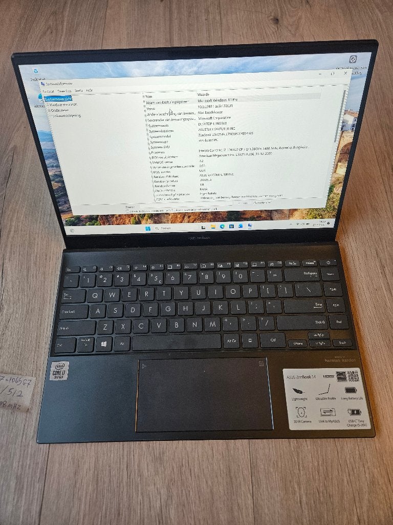 Asus ZenBook 14 Laptop i7-10Th/16GB/512GB/€222, 2 tot 3 Ghz, 14 inch, Ophalen of Verzenden, Zo goed als nieuw