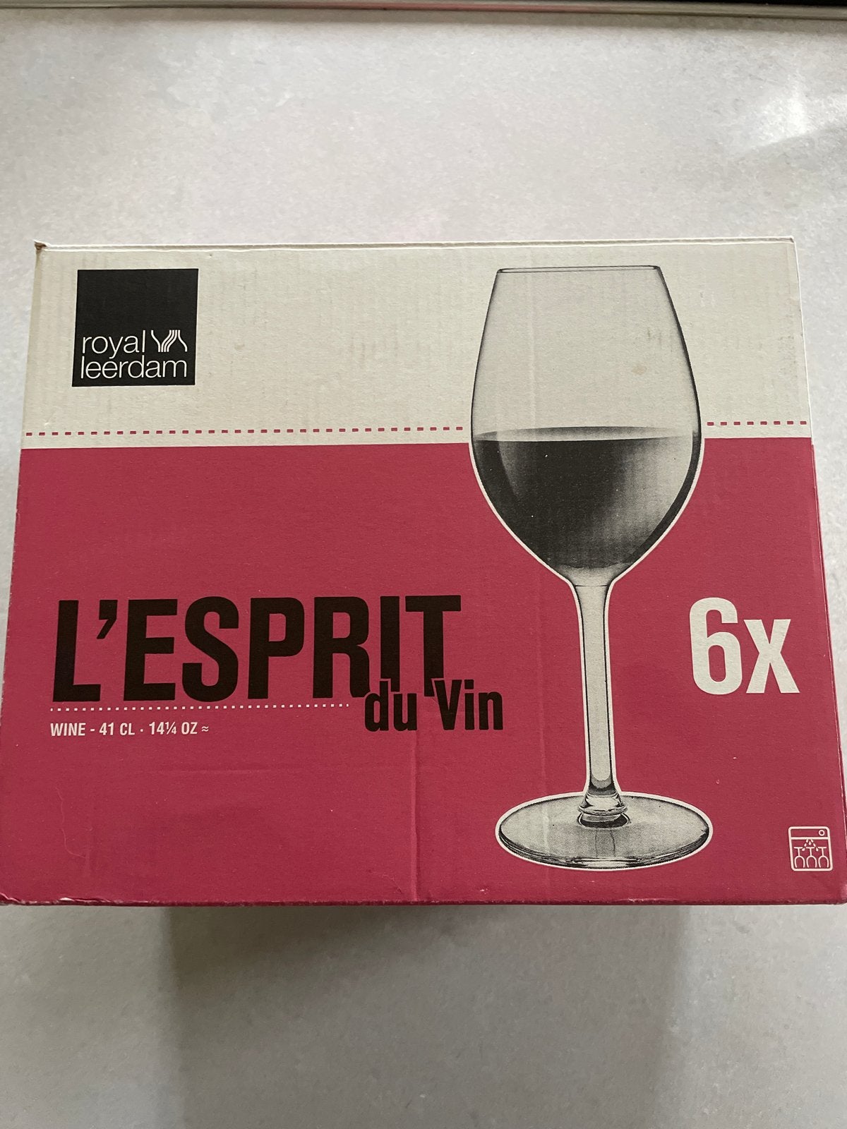Royal Leerdam L'Esprit du Vin wijnglazen (6x), Glas of Glazen, Ophalen of Verzenden, Effen, Glas