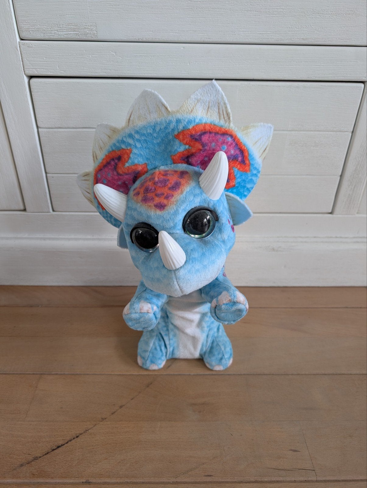 FurReal Dino Topper Interactieve Knuffel Dinosaurus, Overige merken, Dinosaurus, Blauw, Ophalen of Verzenden
