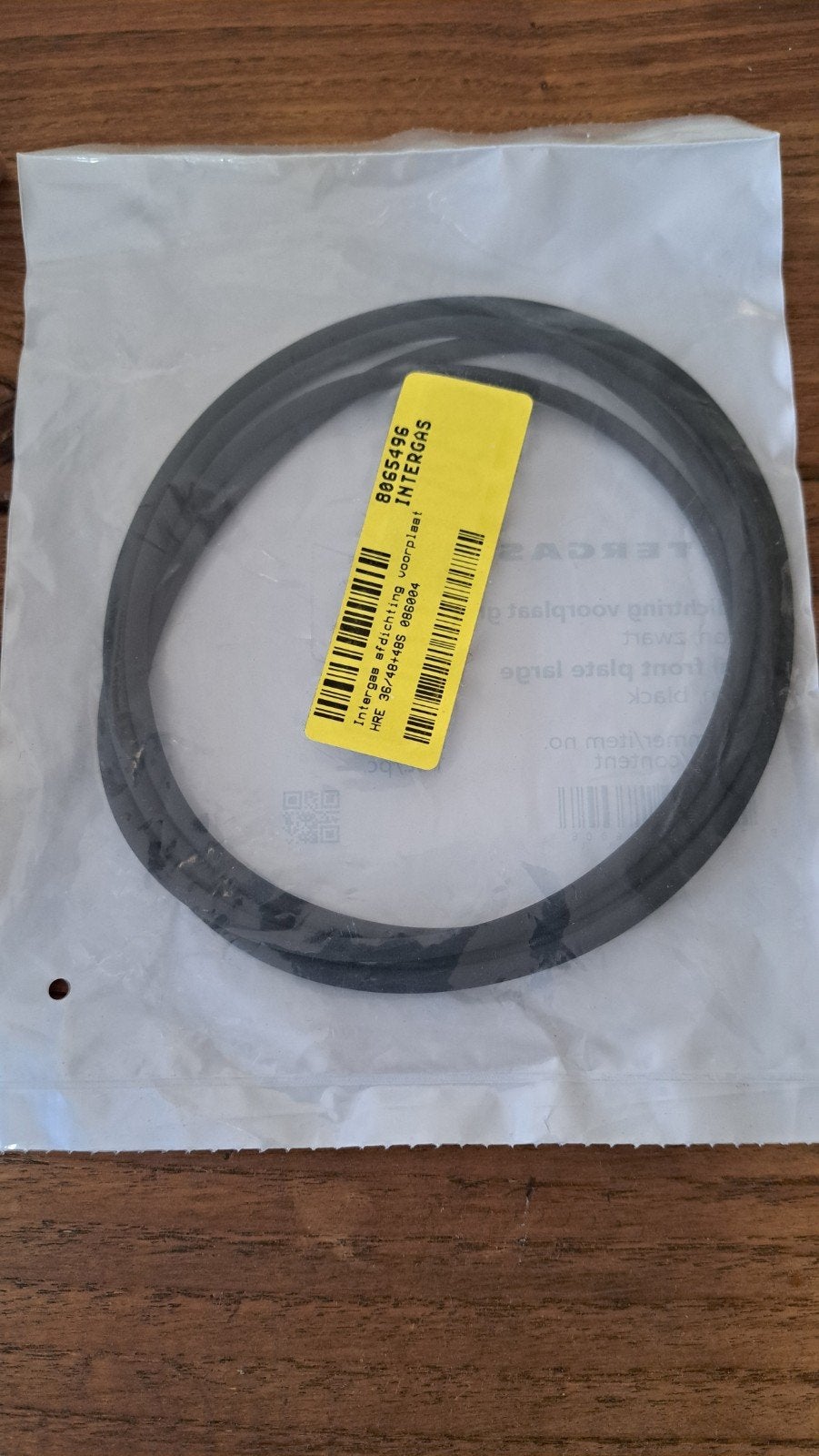 Intergas Afdichting voorplaat groot Viton zwart 086004, Ophalen of Verzenden, Nieuw, Overige typen