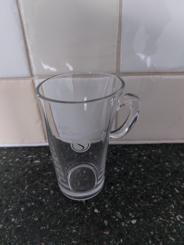 Douwe Egberts koffieglas - Latte Macchiato 260 ml, Ophalen of Verzenden, Overige stijlen, Kop(pen) en/of Schotel(s), Glas