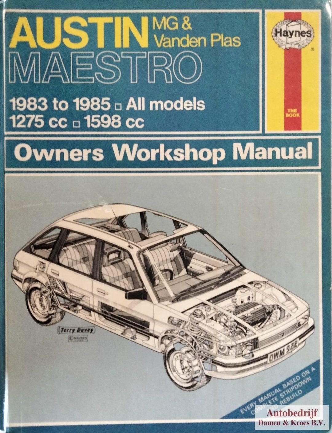 Haynes Owners Workshop Manual Austin MG & Vanden Plas Maestr, Ophalen of Verzenden