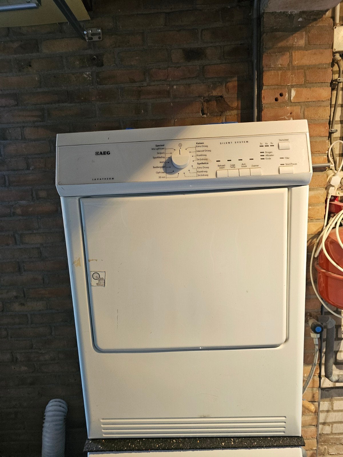 AEG lavatherm wasdroger gratis, Witgoed en Apparatuur, Ophalen, 6 tot 8 kg, Gebruikt, Luchtafvoer