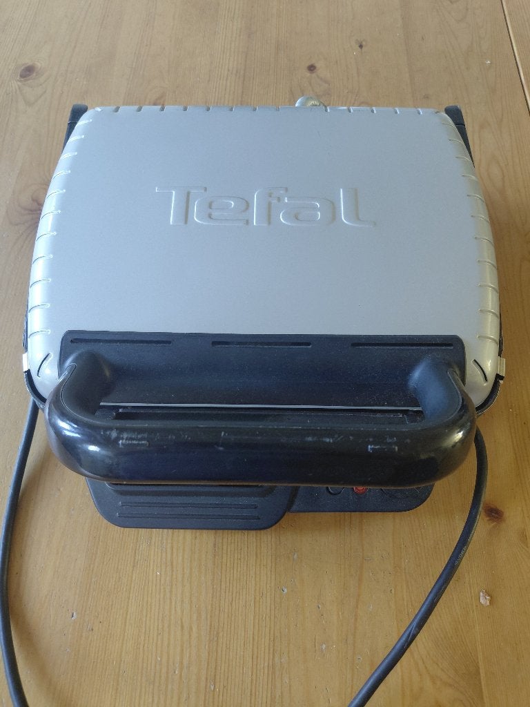 Tefal cobtactgrill, Ophalen of Verzenden, Uitneembare platen, Gebruikt