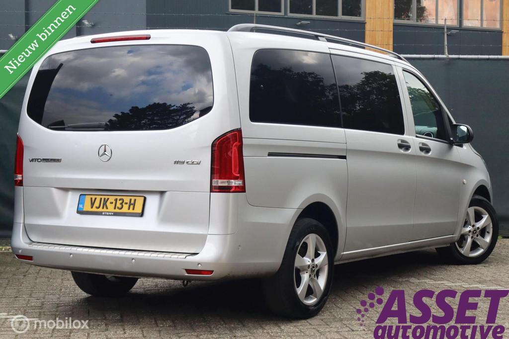 Mercedes Vito Tourer 119 CDI aut Lang DC Comfort camera/pdc, Auto's, Bestelauto's, Automaat, Stof, Gebruikt, 2000 kg