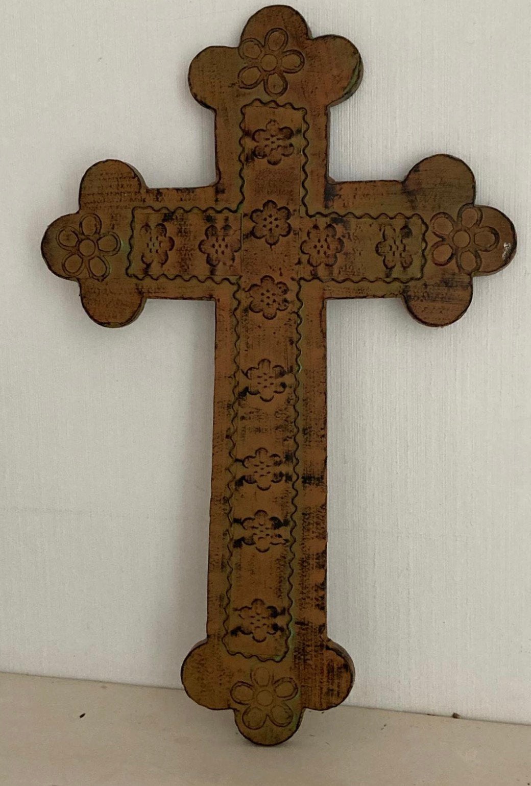 Vintage IJzeren Kruis - Muurdecoratie, Ophalen of Verzenden