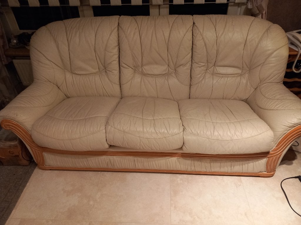 bankstel + zetel, Ophalen, Zie foto, Gebruikt, Minder dan 75 cm