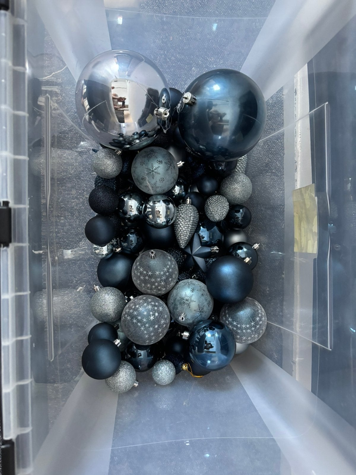 Kerstballen set blauw, Ophalen of Verzenden, Zo goed als nieuw