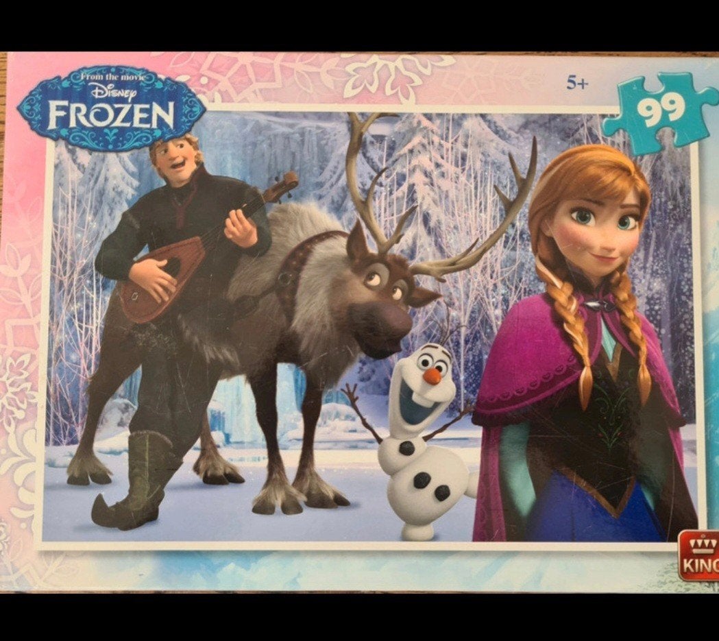 KING puzzel FROZEN 5+ 99pcs, Ophalen of Verzenden, Meer dan 50 stukjes, 4 tot 6 jaar