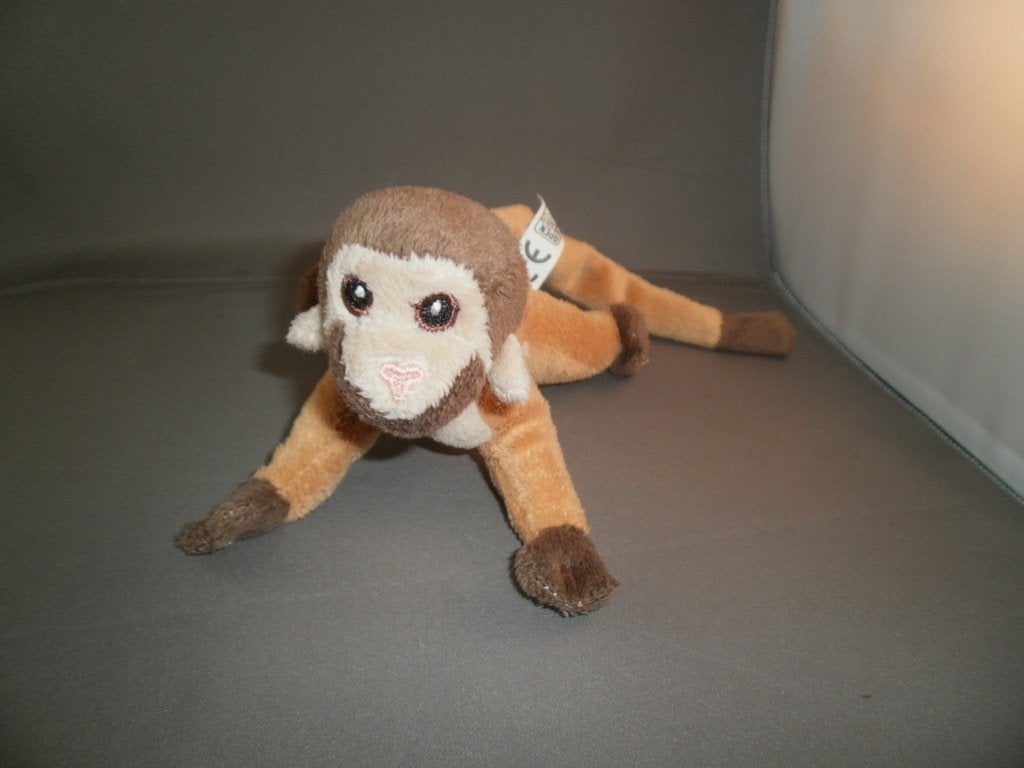 apenheul aapje 3 kleurig bruin geborduurde ogen zwart/bruin, Overige karakters, Nieuw, Ophalen of Verzenden, Wasbaar