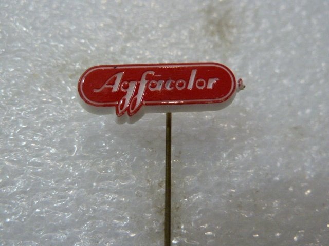 Vintage Agfacolor Speldje/Pin - Fotografie Merk, Ophalen of Verzenden, Gebruikt, Merk, Speldje of Pin