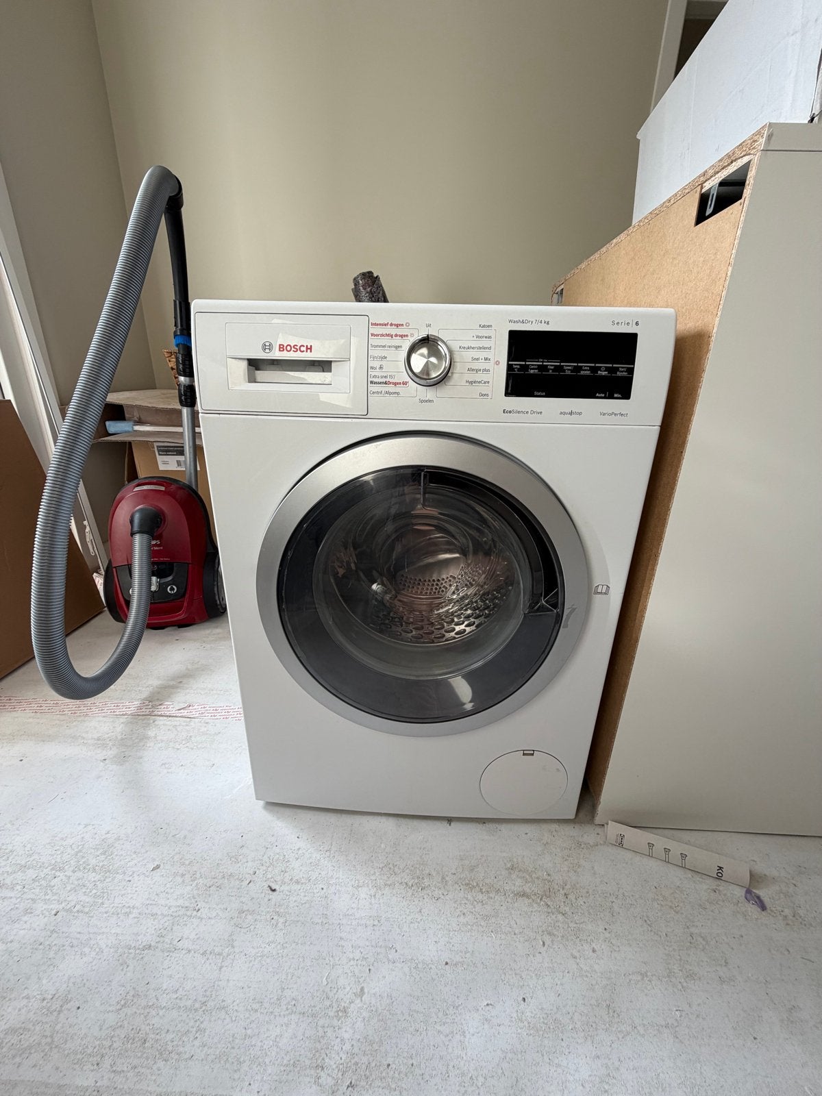 Bosch Serie 6 WVG30442NL Was-droogcombinatie, Ophalen, Gebruikt, 85 tot 90 cm, 1200 tot 1600 toeren