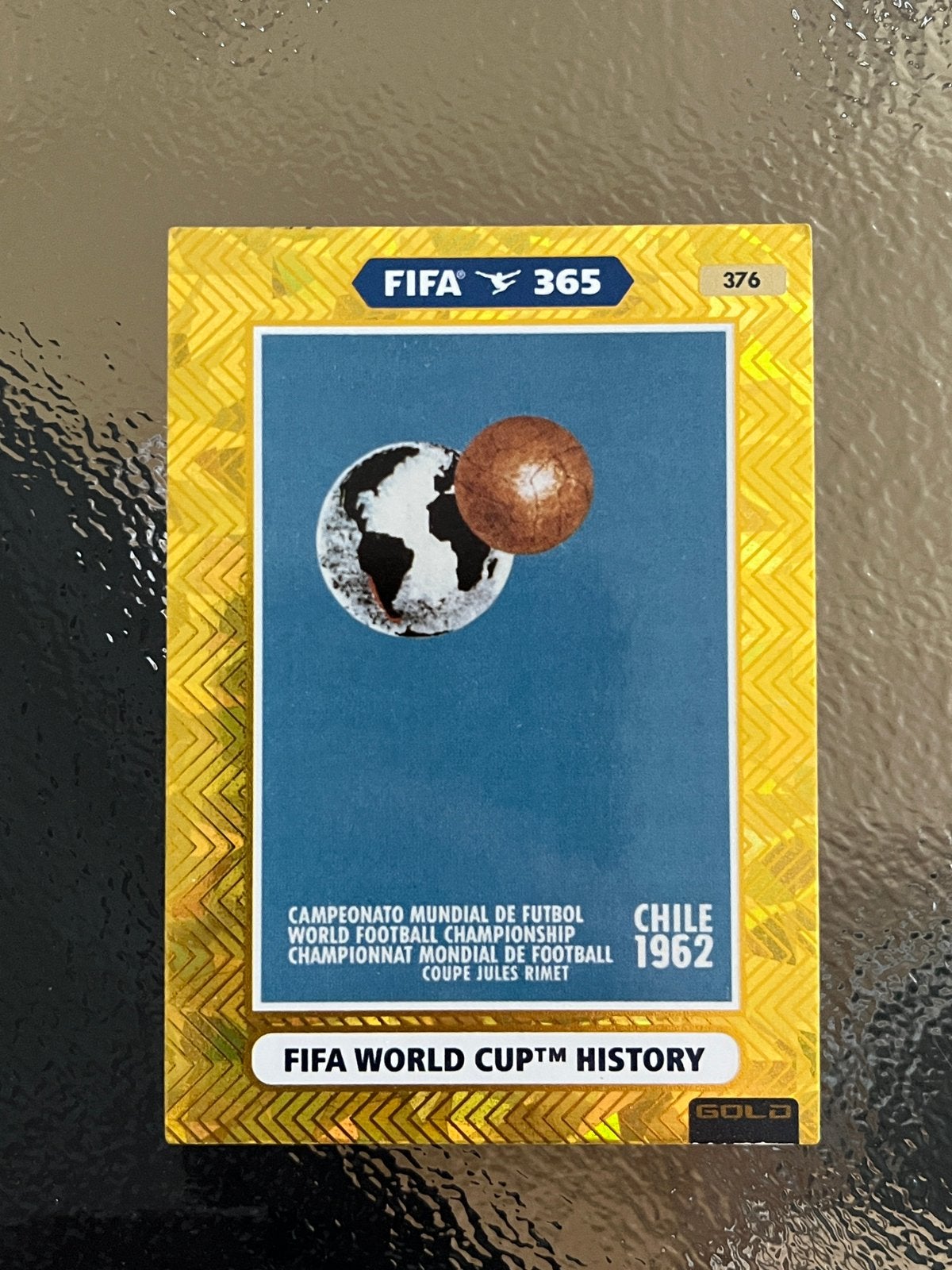 FIFA 365 Adrenalyn XL Panini World Cup History Chile 1962, Ophalen of Verzenden, Zo goed als nieuw, Buitenlandse clubs, Poster, Plaatje of Sticker