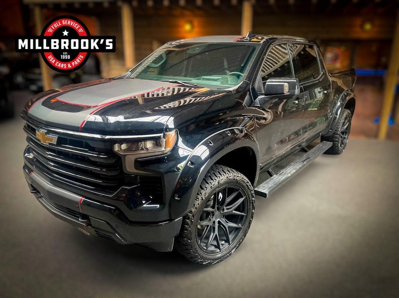 Chevrolet Silverado USA High-Country Full opties Millbrook's, Auto's, Automaat, 8 cilinders, 4 stoelen, Zwart