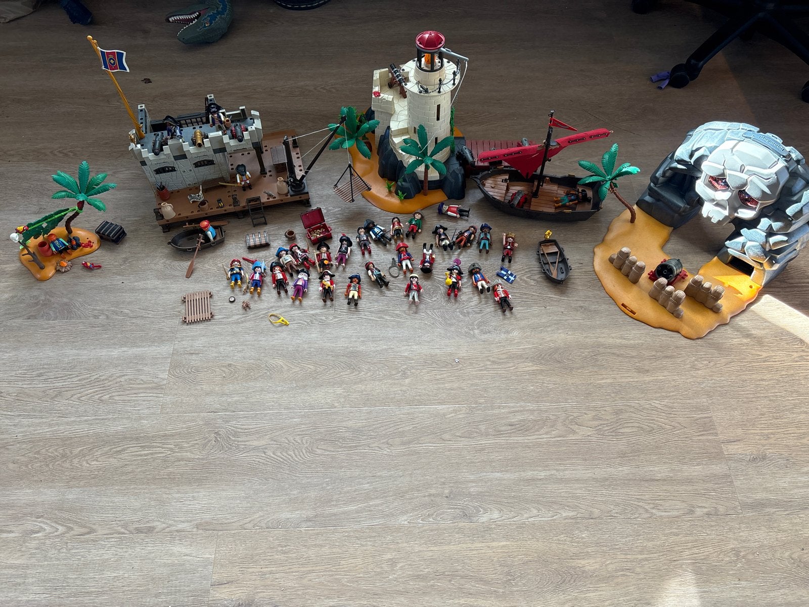 Grote Playmobil Piraten Set: Fort, Schip, Vuurtoren & Meer, Ophalen, Gebruikt, Jongen of Meisje