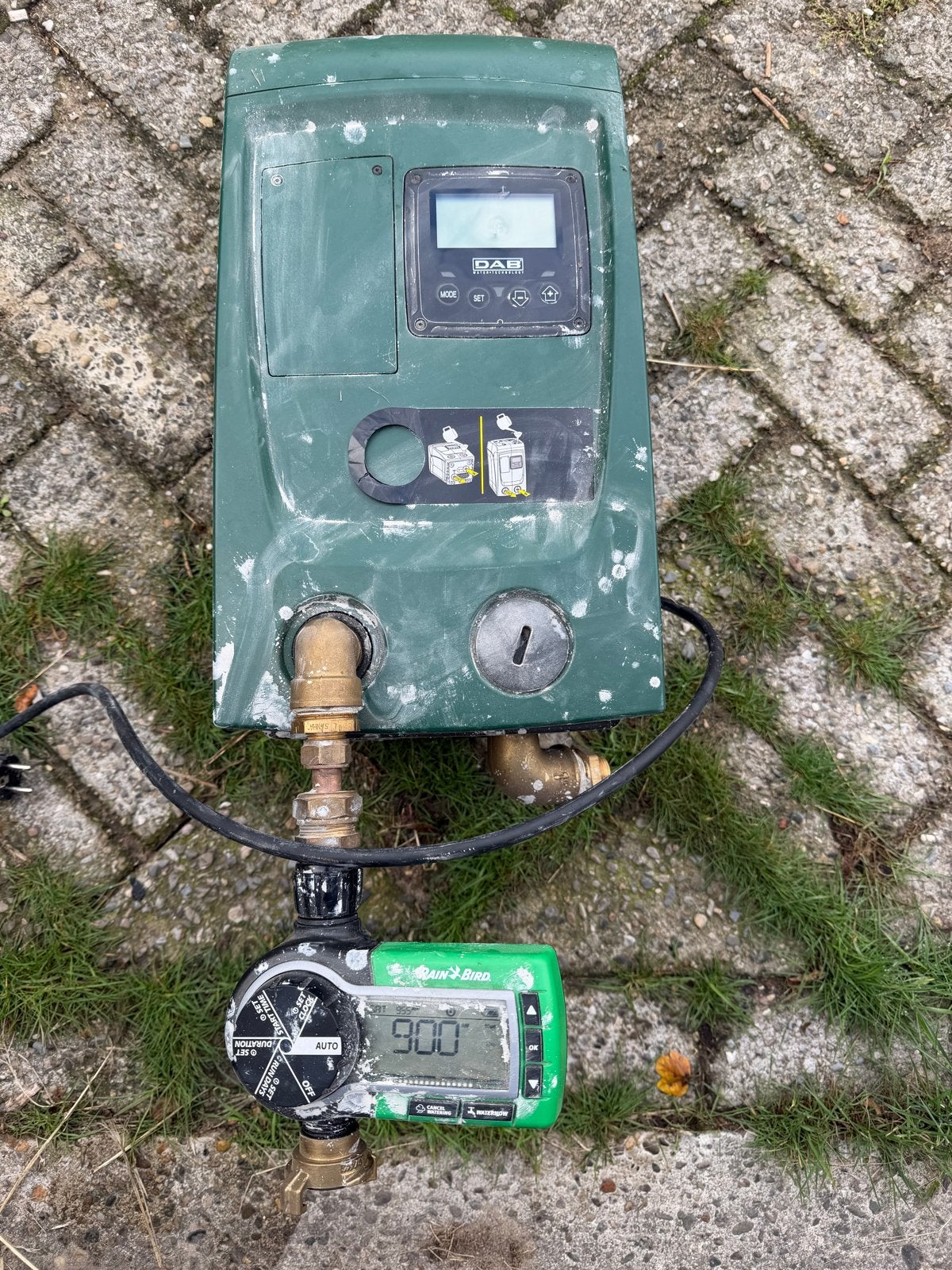 DAB E.sybox Mini 3 hydrofoorpomp met Rain Bird besproeiing, Ophalen of Verzenden, Gebruikt, Elektrisch, Hydrofoorpomp