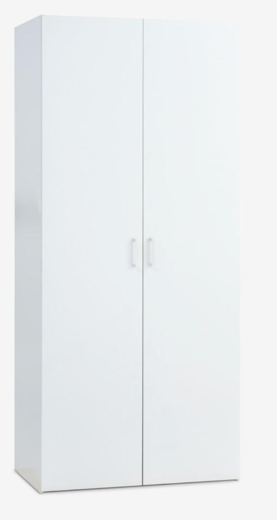 Kledingkast KORUP 78x176 2 deuren wit, Ophalen, Met deur(en), 50 tot 100 cm, Zo goed als nieuw