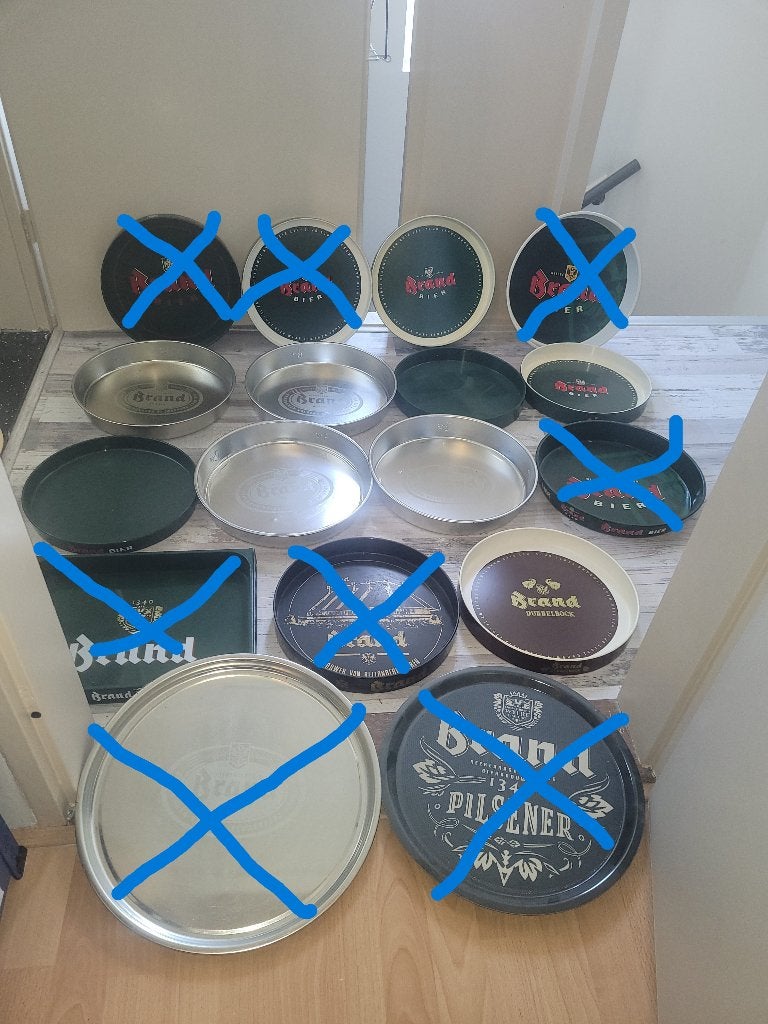 Diverse Brand bier dienbladen, Ophalen of Verzenden, Gebruikt, Overige typen, Brand