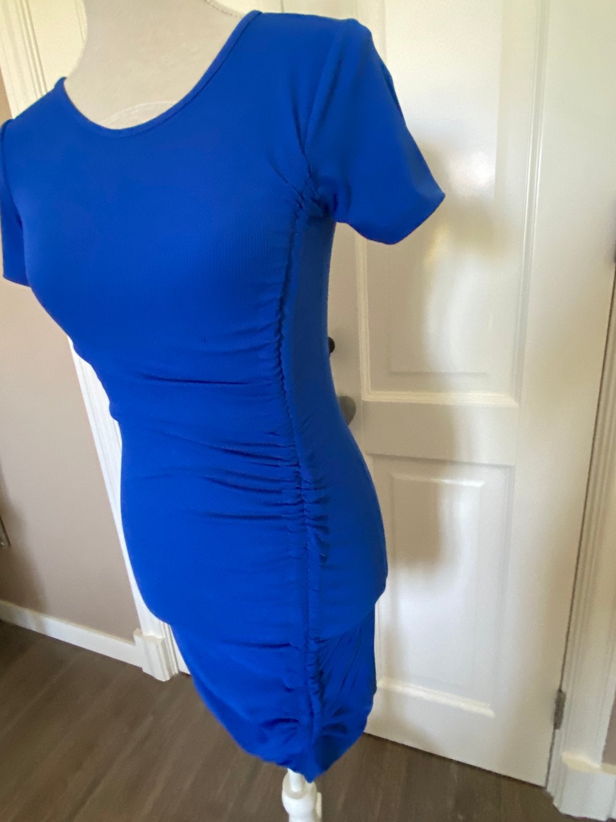 NIEUW Kobaltblauw dames meisjes jurkje van SCAMM maat S 36, Blauw, Nieuw, Ophalen of Verzenden, Maat 36 (S)