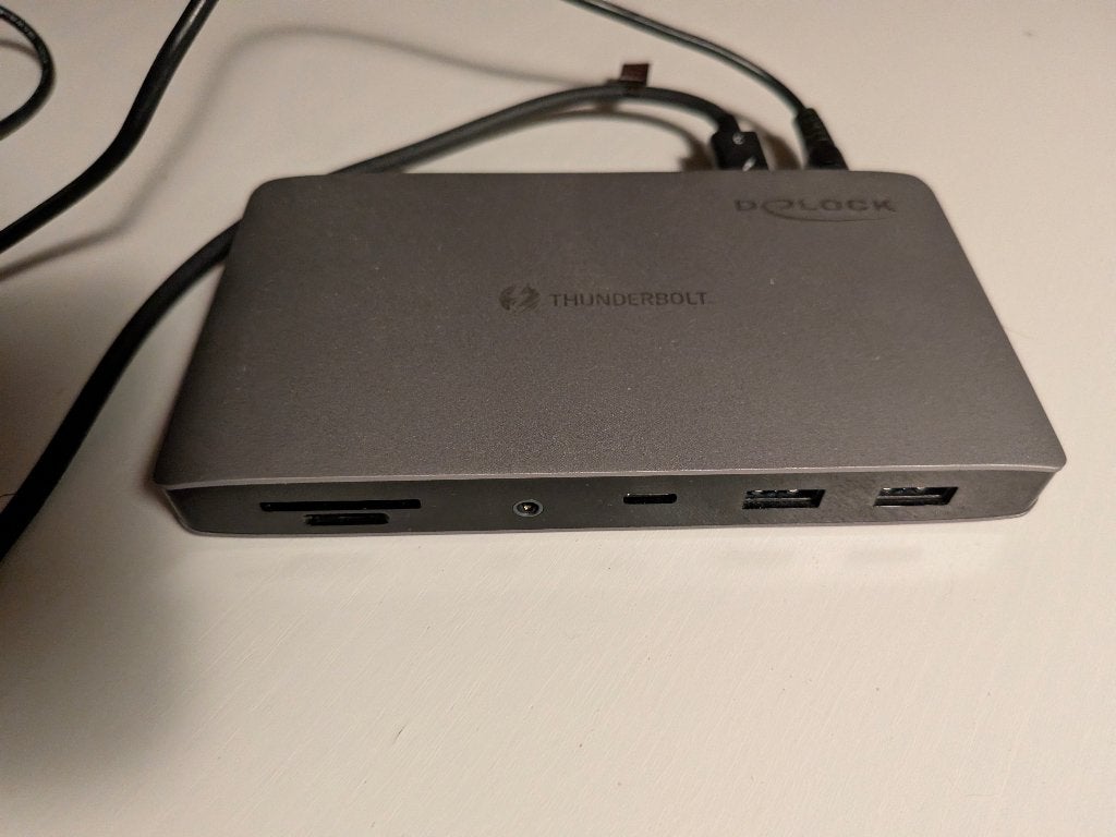 Delock Thunderbolt 3 docking station, Computers en Software, Verzenden, Gebruikt, Docking station