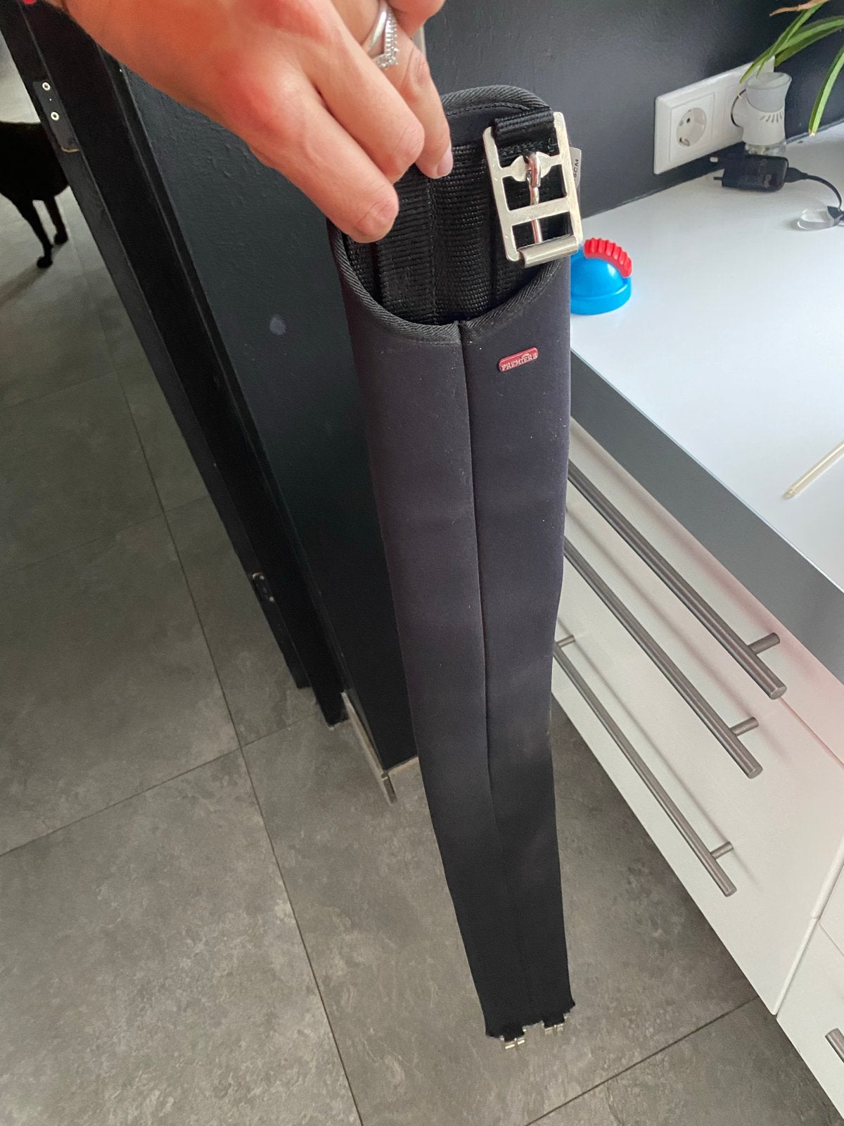 Singel 115cm zwart weinig gebruikt, Dieren en Toebehoren, Ophalen of Verzenden, Zo goed als nieuw, Recreatie