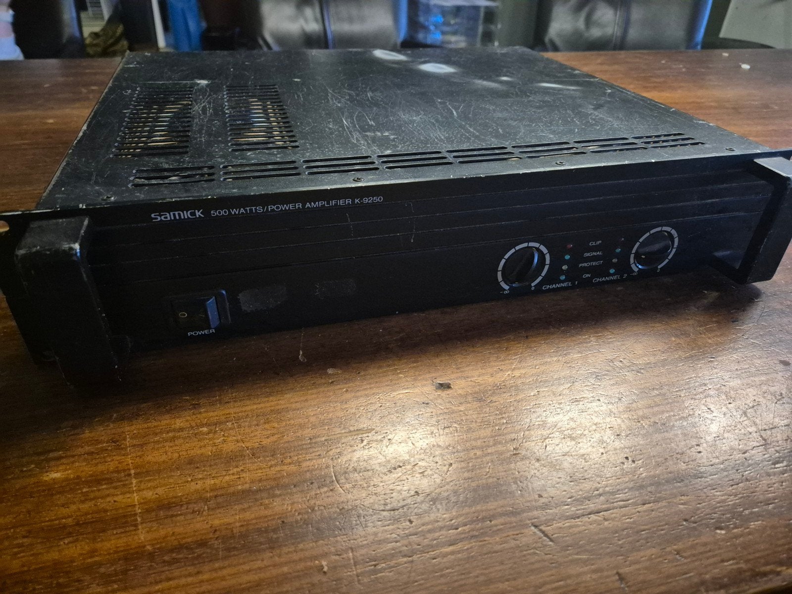 Samick K-9250 500 Watt Eindversterker, Ophalen of Verzenden, Gebruikt