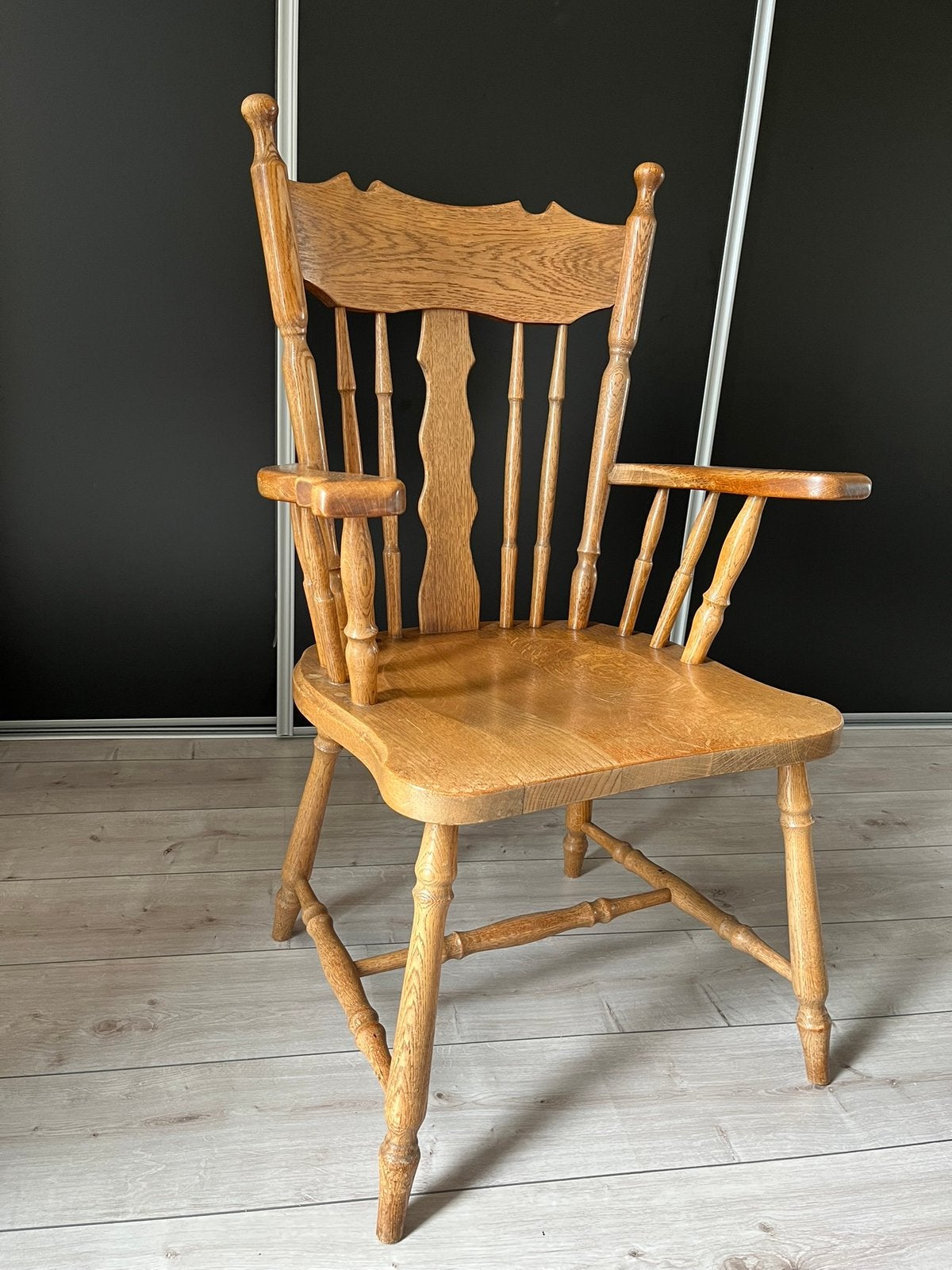 Houten oma stoel, Ophalen, Zo goed als nieuw, 50 tot 75 cm